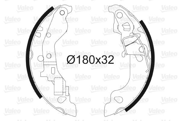 Stabdžių trinkelių komplektas VALEO 562990