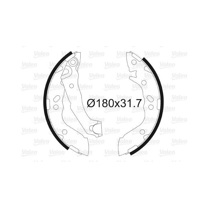 Stabdžių trinkelių komplektas VALEO 562996