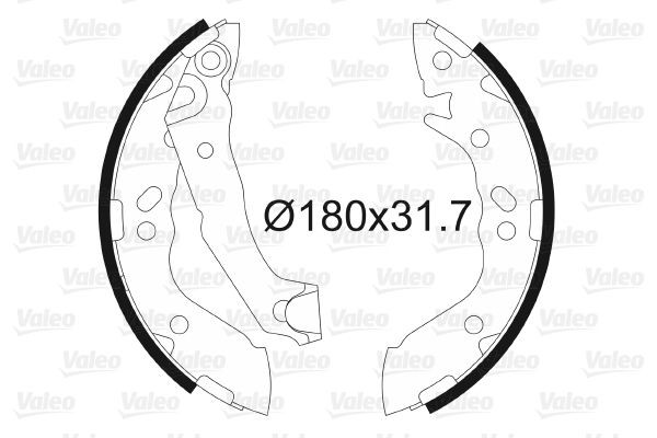 Stabdžių trinkelių komplektas VALEO 562996