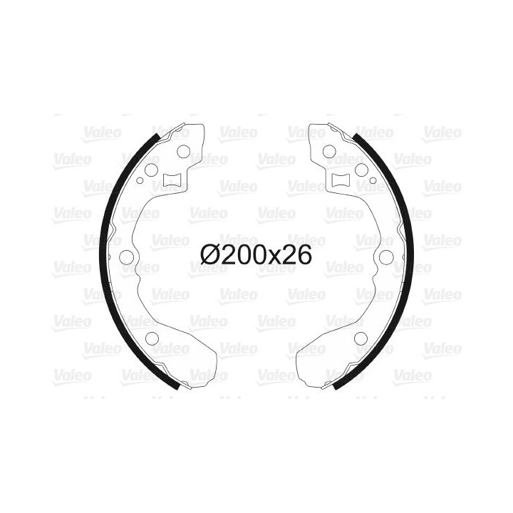Stabdžių trinkelių komplektas VALEO 564000