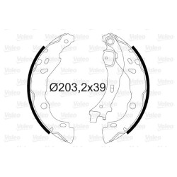 Stabdžių trinkelių komplektas VALEO 564006