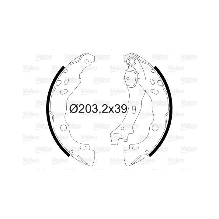 Stabdžių trinkelių komplektas VALEO 564006