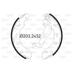 Stabdžių trinkelių komplektas VALEO 564013