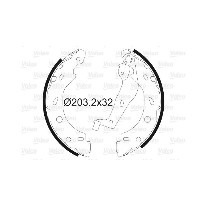 Stabdžių trinkelių komplektas VALEO 564013