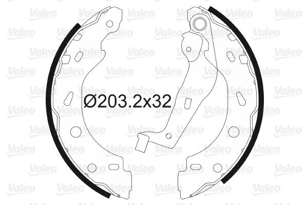 Stabdžių trinkelių komplektas VALEO 564013