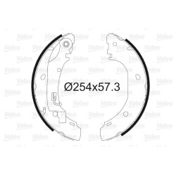 Stabdžių trinkelių komplektas VALEO 564025