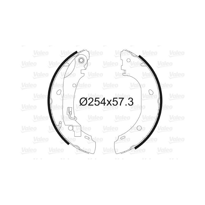 Stabdžių trinkelių komplektas VALEO 564025