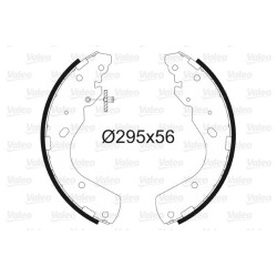 Stabdžių trinkelių komplektas VALEO 564032