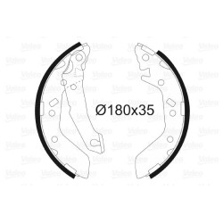 Stabdžių trinkelių komplektas VALEO 564033