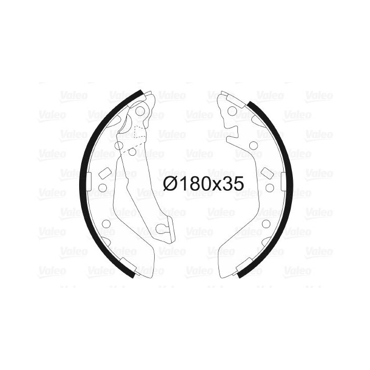 Stabdžių trinkelių komplektas VALEO 564033