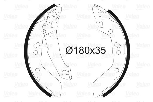 Stabdžių trinkelių komplektas VALEO 564033