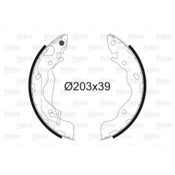 Stabdžių trinkelių komplektas VALEO 564034