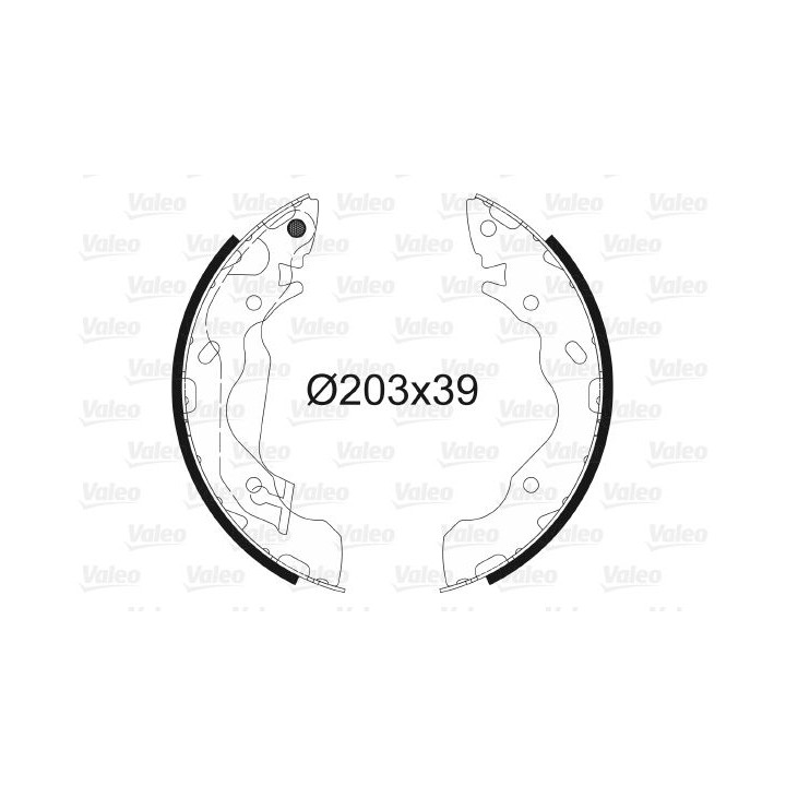 Stabdžių trinkelių komplektas VALEO 564034