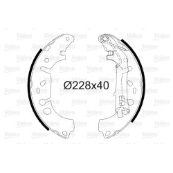 Stabdžių trinkelių komplektas VALEO 564064