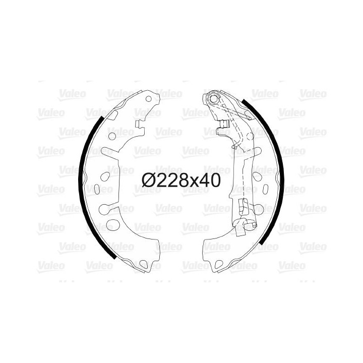 Stabdžių trinkelių komplektas VALEO 564064