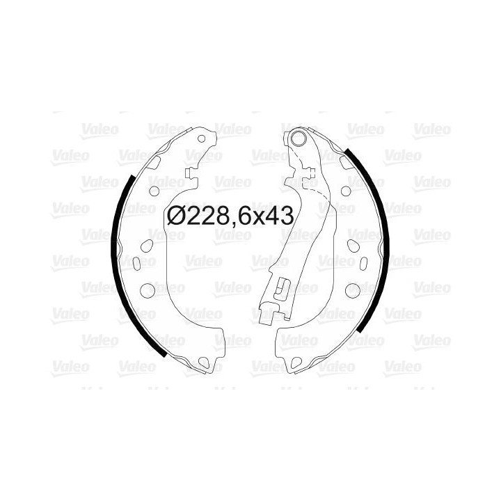 Stabdžių trinkelių komplektas VALEO 564073