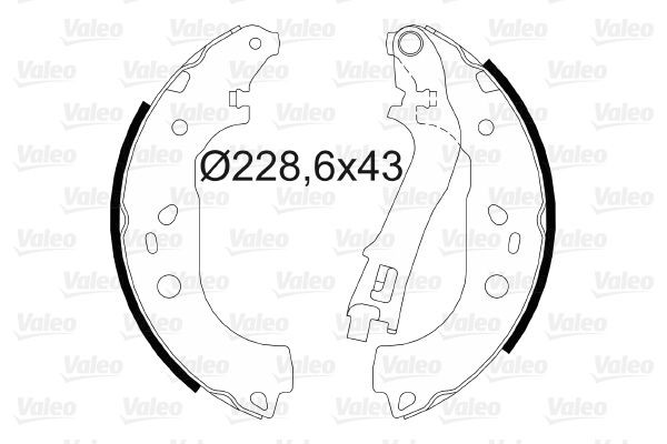 Stabdžių trinkelių komplektas VALEO 564073