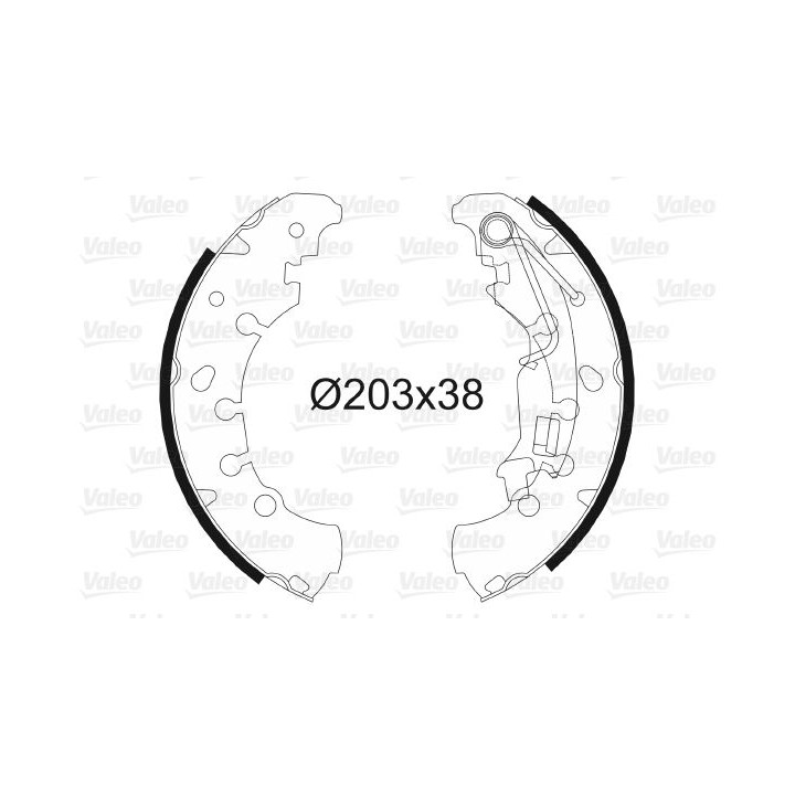 Stabdžių trinkelių komplektas VALEO 564076