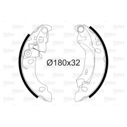 Stabdžių trinkelių komplektas VALEO 564081