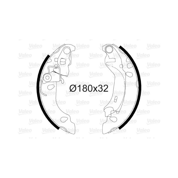 Stabdžių trinkelių komplektas VALEO 564081