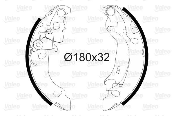 Stabdžių trinkelių komplektas VALEO 564081