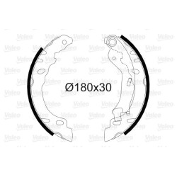 Stabdžių trinkelių komplektas VALEO 564082