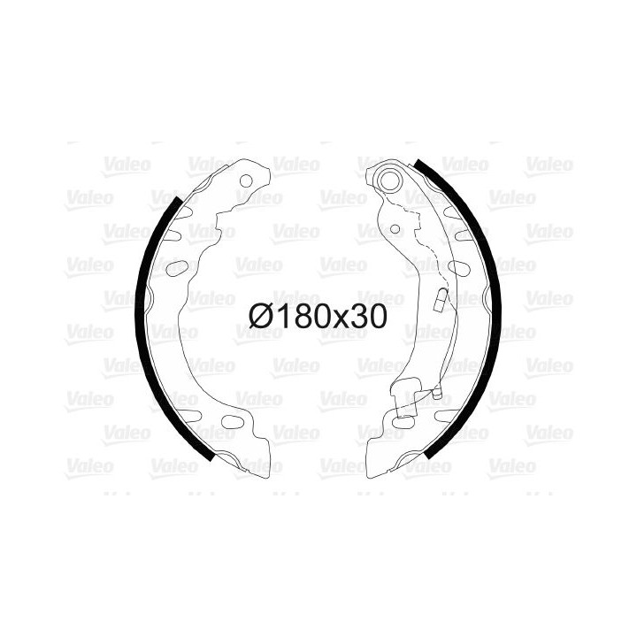 Stabdžių trinkelių komplektas VALEO 564082