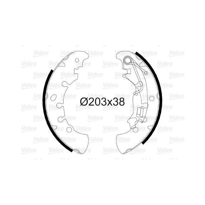 Stabdžių trinkelių komplektas VALEO 564083