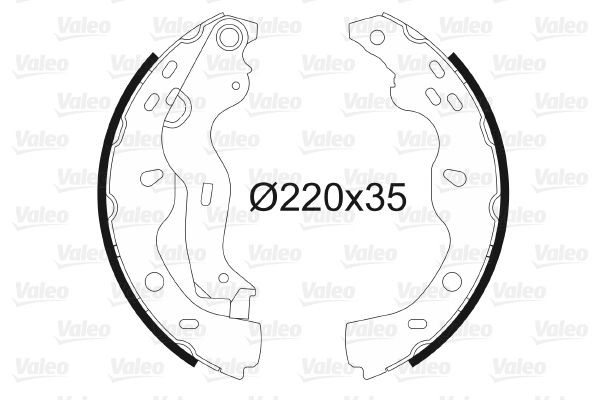 Stabdžių trinkelių komplektas VALEO 564084