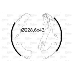 Stabdžių trinkelių komplektas VALEO 564085