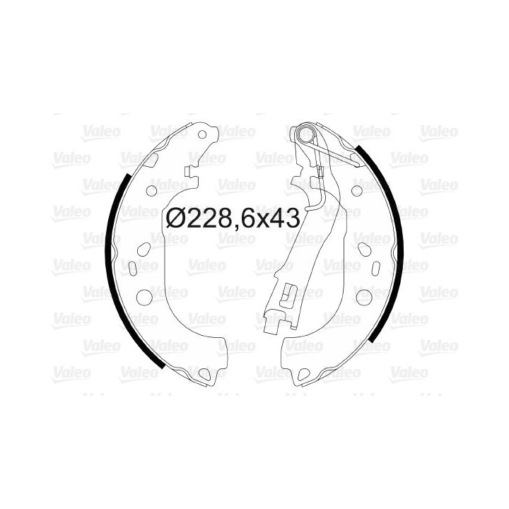 Stabdžių trinkelių komplektas VALEO 564085