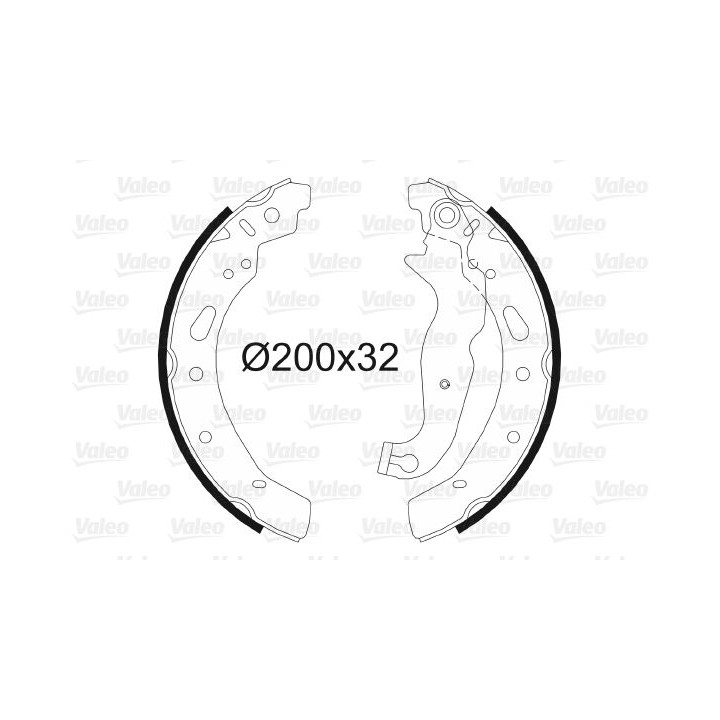 Stabdžių trinkelių komplektas VALEO 564086