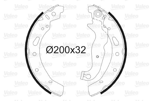 Stabdžių trinkelių komplektas VALEO 564086