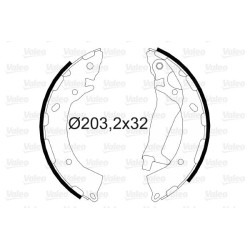 Stabdžių trinkelių komplektas VALEO 564090