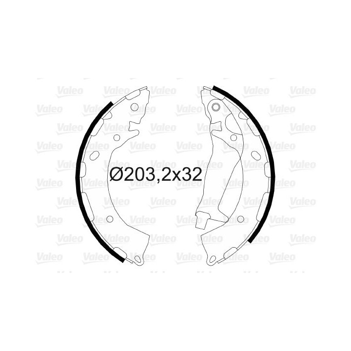 Stabdžių trinkelių komplektas VALEO 564090