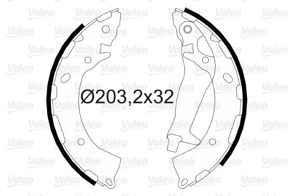 Stabdžių trinkelių komplektas VALEO 564090