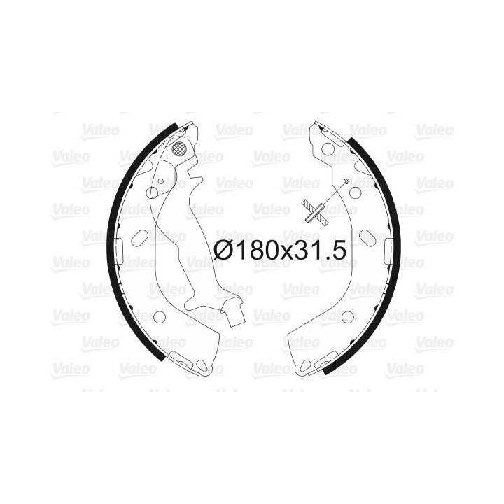 Stabdžių trinkelių komplektas VALEO 564091