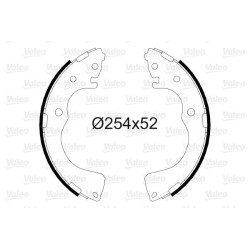 Stabdžių trinkelių komplektas VALEO 564092