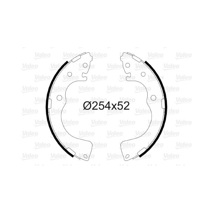 Stabdžių trinkelių komplektas VALEO 564092