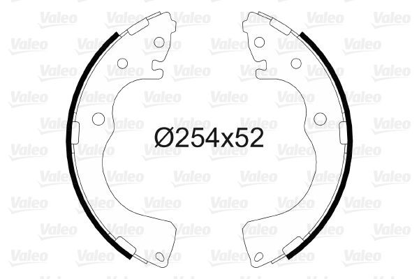 Stabdžių trinkelių komplektas VALEO 564092