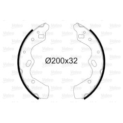 Stabdžių trinkelių komplektas VALEO 564093