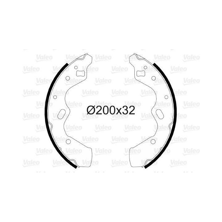 Stabdžių trinkelių komplektas VALEO 564093