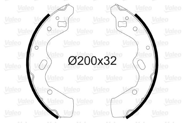 Stabdžių trinkelių komplektas VALEO 564093