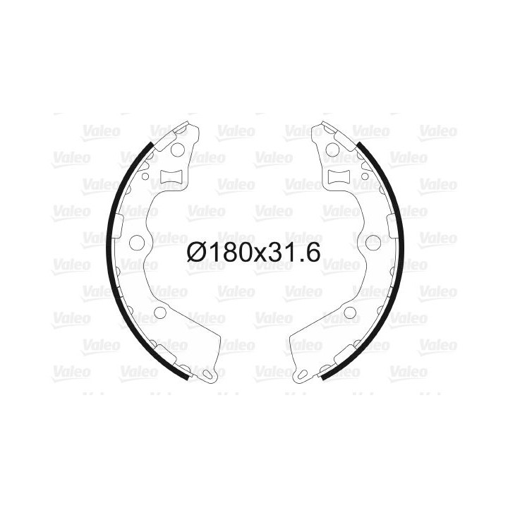 Stabdžių trinkelių komplektas VALEO 564094