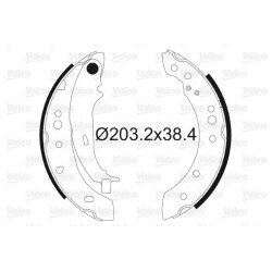 Stabdžių trinkelių komplektas VALEO 564097