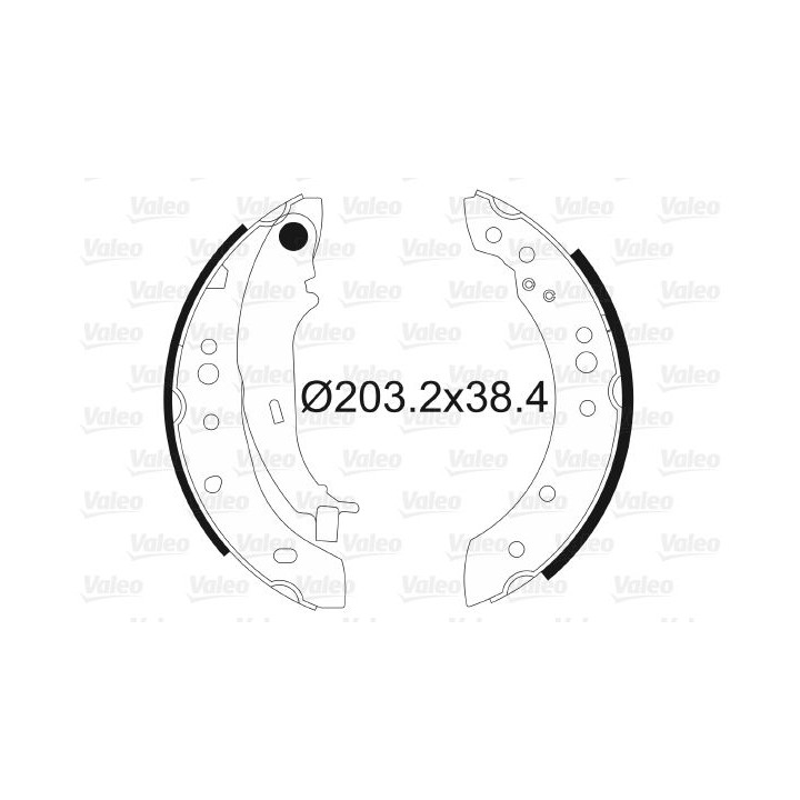 Stabdžių trinkelių komplektas VALEO 564097