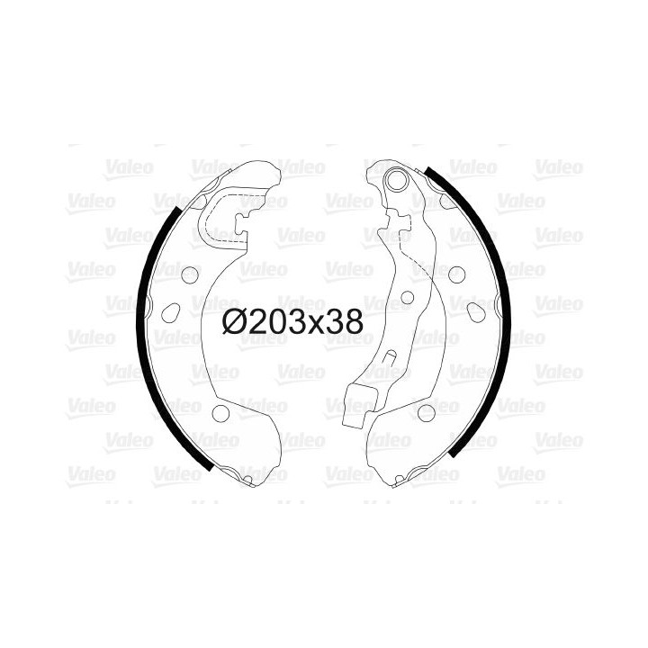 Stabdžių trinkelių komplektas VALEO 564099