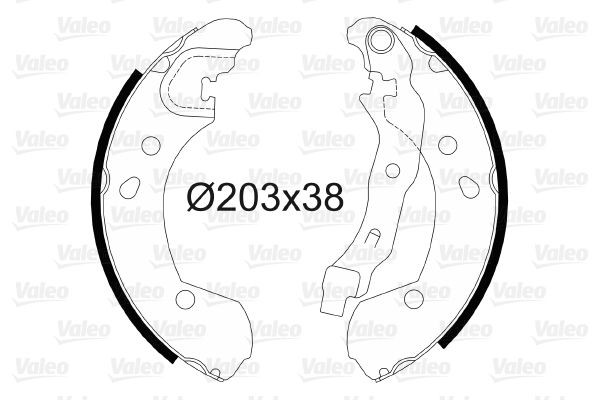 Stabdžių trinkelių komplektas VALEO 564099