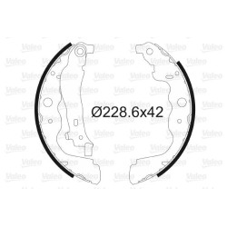 Stabdžių trinkelių komplektas VALEO 564104