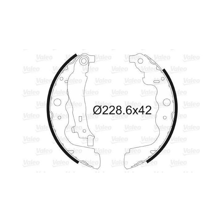 Stabdžių trinkelių komplektas VALEO 564104